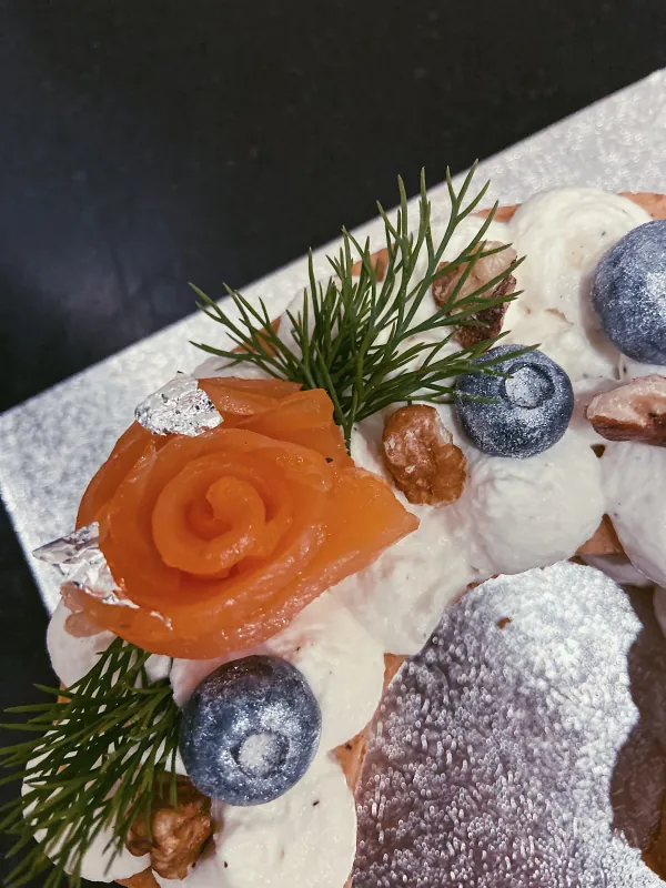 Savory 30 - Salmon, Goat Cheese and Parmesan