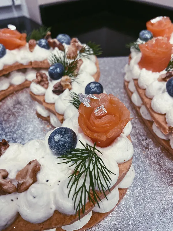 Savory 30 - Salmon, Goat Cheese and Parmesan