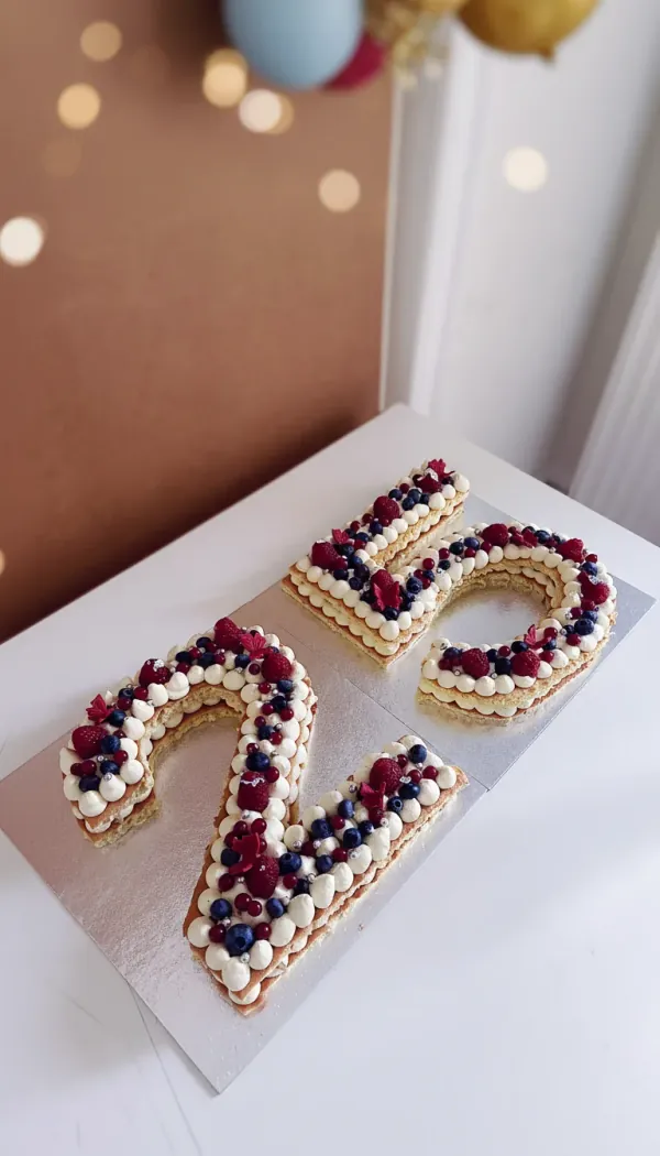 Number cake letter cake